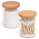 Conjunto de dispensadores de vidro Qtip Holder BKYFPQ Apothecary Jars x2