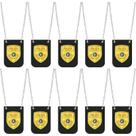 Conjunto de distintivos de policial, loetere, 12 peças, detetive xerife Conjunto de distintivos de policial, loetere, 12 peças, detetive xerife