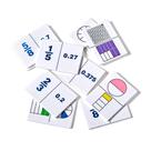 Conjunto de Dominós Fracionários e Decimais Hand2Mind - Ensino Fundamental