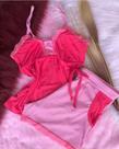 Conjunto de dorme Rosa com listras Conjunto de dorme Rosa com listras