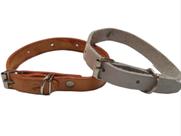 Conjunto de Duas Coleiras em Couro para Pequenos Cães Regulável