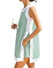 Conjunto de duas peças Hooever para mulheres, casual, verão, xadrez, verde Conjunto de duas peças Hooever para mulheres, casual, verão, xadrez, verde