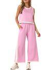 Conjunto de duas peças RIATOUR para mulheres, lounge, roupas de verão, rosa