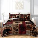 Conjunto de edredões AILONEN Black Bear, 3 peças, marrom, retrô, rústico, rainha