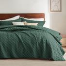 Conjunto de edredões Bedsure California King Dark Green All Seasons
