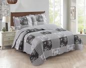 Conjunto de edredões Brilliant Sunshine Grey Toile Floral Full/Queen Conjunto de edredões Brilliant Sunshine Grey Toile Floral Full/Queen