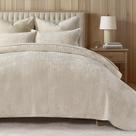 Conjunto de edredões EVERGRACE Velvet Queen Size com colcha e 2 capas