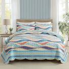 Conjunto de edredões HoneiLife Aversized Queen 269 x 269 cm Coastal de 3 peças Conjunto de edredões HoneiLife Aversized Queen 269 x 269 cm Coastal de 3 peças