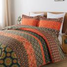 Conjunto de edredões HoneiLife Queen 229x244 cm Microfiber Pumpkin