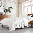 Conjunto de edredões HORIMOTE HOME 100% algodão king size branco de 3 peças