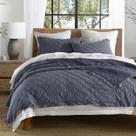 Conjunto de edredões HORIMOTE HOME 100% linho Queen Size Steel Blue