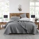Conjunto de edredões HORIMOTE HOME King Size, lavado em pedra, cinza rústico