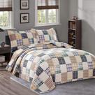 Conjunto de edredões Jessy Home Plaid Colcha Queen Size Conjunto de edredões Jessy Home Plaid Colcha Queen Size