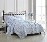 Conjunto de edredões Laura Ashley Home Reversível de Algodão Floral Twin