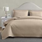 Conjunto de edredões Maple & Stone Oversize King Size Bege, 3 peças