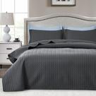 Conjunto de edredões Maple&Stone Queen Lightweight Chevron de 3 peças
