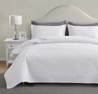 Conjunto de edredões Maple & Stone White King Size Ultrasonic Chevron