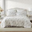 Conjunto de edredões Queen Laura Ashley, leve, algodão, floral