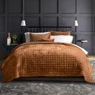 Conjunto de edredões RECYCO Luxury Velvet King Size Bedding Orange Conjunto de edredões RECYCO Luxury Velvet King Size Bedding Orange