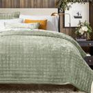 Conjunto de edredões RECYCO Luxury Velvet King Size, verde sálvia Conjunto de edredões RECYCO Luxury Velvet King Size, verde sálvia