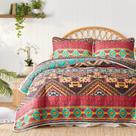Conjunto de edredões Tititada Bohemian Full Queen com 2 capas e 3 peças