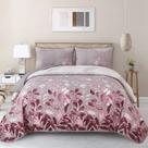 Conjunto de edredões WONGS BEDDING Pink Floral Queen Size 3 peças