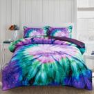 Conjunto de edredom A Nice Night Tie Dye Galaxy Purple Twin Conjunto de edredom A Nice Night Tie Dye Galaxy Purple Twin