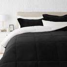 Conjunto de edredom Amazon Basics Down-Alternative King Black, 3 unidades