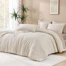 Conjunto de edredom Andency Beige Queen Size com 2 fronhas Conjunto de edredom Andency Beige Queen Size com 2 fronhas