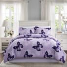 Conjunto de edredom ARTALL de microfibra leve, 3 peças, roxo