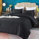 Conjunto de edredom Avelom Seersucker King (264x229cm) 3 peças