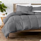 Conjunto de edredom Bare Home Twin Extra Long, de microfibra cinza