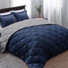 Conjunto de edredom Basic Beyond California King Navy Blue