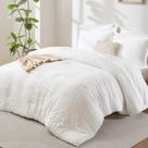 Conjunto de edredom Bed in a Bag CozyLux Full White Seersucker de 7 peças
