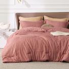 Conjunto de edredom Bedsure California King Pink Clay 3 peças Conjunto de edredom Bedsure California King Pink Clay 3 peças