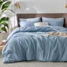 Conjunto de edredom Bedsure California King Storm Blue 3 peças Conjunto de edredom Bedsure California King Storm Blue 3 peças