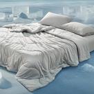 Conjunto de edredom Bedsure Cooling Edredons Queen Size Grey