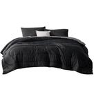 Conjunto de edredom Bedsure Full Size Charcoal Black 3 peças Conjunto de edredom Bedsure Full Size Charcoal Black 3 peças