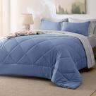Conjunto de edredom Bedsure Full Size Reversível Infinity Blue