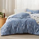 Conjunto de Edredom Bedsure Infinity Blue Queen - 1 Edredom e 2 Capas