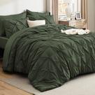 Conjunto de Edredom Bedsure Queen - 7 Peças - Verde Oliva