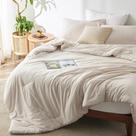 Conjunto de Edredom Bedsure Queen Bege - 3 Peças - Macio e Confortável