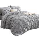 Conjunto de edredom Bedsure Queen Grey com 7 peças para o Natal