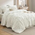 Conjunto de edredom Bedsure Queen Ivory com lençóis de 7 peças
