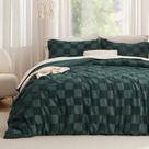 Conjunto de edredom Bedsure Queen Size Emerald, 3 peças