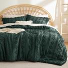 Conjunto de Edredom Bedsure Queen Size - Estilo Boho Tufted Verde Esmeralda Conjunto de Edredom Bedsure Queen Size - Estilo Boho Tufted Verde Esmeralda
