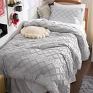 Conjunto de edredom Bedsure Twin/Twin XL cinza claro Boho, 2 peças