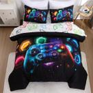 Conjunto de edredom, console de jogos NTBED para crianças, espaço completo, 5 unidades