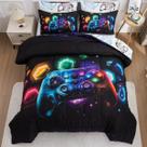 Conjunto de edredom, console de jogos NTBED para crianças, espaço em tamanho real