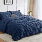 Conjunto de edredom CozyLux Blue King Size 7 peças para toda a temporada